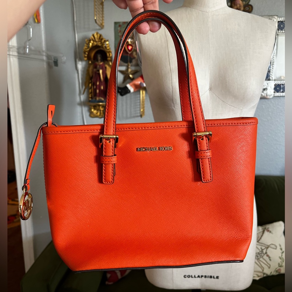 Michael Kors orange tangerine bag